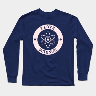 I Love Science Retro Vintage Long Sleeve T-Shirt